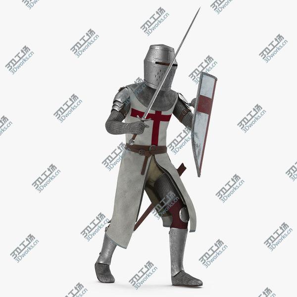 images/goods_img/20210312/3D Knight Templar Set Rigged model/1.jpg